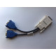 HP Cable Splitter Molex DMS-59 to Dual VGA 687730005 338285-004